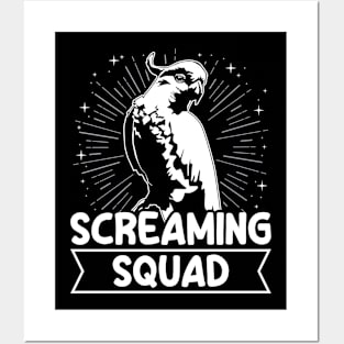 Screaming Squad Quote for a Cockatoo lover Posters and Art